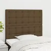 Image de vidaXL Hoofdborden 2 st 80x5x78/88 cm stof donkerbruin3116743