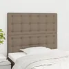 Image de vidaXL Hoofdborden 2 st 80x5x78/88 cm stof taupe3116744