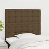 Image de vidaXL Hoofdborden 2 st 100x5x78/88 cm stof donkerbruin3116759