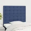 Image de vidaXL Hoofdborden 2 st 100x5x78/88 cm stof blauw3116762