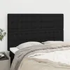 Image de vidaXL Hoofdborden 4 st 72x5x78/88 cm stof zwart3116766