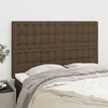 Image de vidaXL Hoofdborden 4 st 72x5x78/88 cm stof donkerbruin3116767