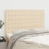 Image de vidaXL Hoofdborden 4 st 72x5x78/88 cm stof cràmekleurig3116769