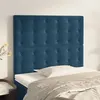Image de vidaXL Hoofdborden 2 st 100x5x78/88 cm fluweel donkerblauw3116812