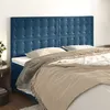Image de vidaXL Hoofdborden 4 st 80x5x78/88 cm fluweel donkerblauw3116824