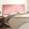 Image de vidaXL Hoofdborden 4 st 80x5x78/88 cm fluweel roze3116825