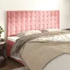 Image de vidaXL Hoofdborden 4 st 90x5x78/88 cm fluweel roze3116831