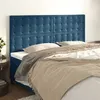 Image de vidaXL Hoofdborden 4 st 100x5x78/88 cm fluweel donkerblauw3116836