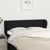 Image de vidaXL Hoofdbord met randen 147x23x78/88 cm stof zwart3116864
