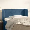 Image de vidaXL Hoofdbord met randen 83x23x78/88 cm fluweel donkerblauw3116898