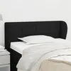 Image de vidaXL Hoofdbord met randen 93x23x78/88 cm stof zwart3117128