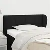 Image de vidaXL Hoofdbord met randen 103x23x78/88 cm stof zwart3117136
