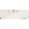 Image de vidaXL Hoofdbord met randen 203x23x78/88 cm kunstleer grijs3117256