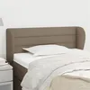 Image de vidaXL Hoofdbord met randen 83x23x78/88 cm stof taupe3117262