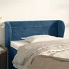 Image de vidaXL Hoofdbord met randen 83x23x78/88 cm fluweel donkerblauw3117318