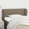 Image de vidaXL Hoofdbord met randen 83x23x78/88 cm stof taupe3117360