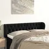 Image de vidaXL Hoofdbord met randen 147x23x78/88 cm fluweel zwart3117530