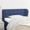 Image de vidaXL Hoofdbord met randen 83x23x78/88 cm stof blauw3117558