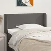 Image de vidaXL Hoofdbord met randen 83x16x78/88 cm kunstleer grijs3118704