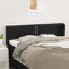 Image de vidaXL Hoofdbord met randen 147x16x78/88 cm kunstleer zwart3118718