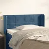Image de vidaXL Hoofdbord met randen 103x16x78/88 cm fluweel donkerblauw3118814