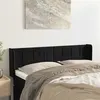 Image de vidaXL Hoofdbord met randen 147x16x78/88 cm fluweel zwart3118818