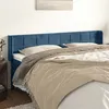 Image de vidaXL Hoofdbord met randen 183x16x78/88 cm fluweel donkerblauw3118832