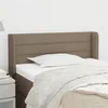 Image de vidaXL Hoofdbord met randen 83x16x78/88 cm stof taupe3118886