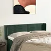 Image de vidaXL Hoofdbord met randen 147x16x78/88 cm fluweel donkergroen3118959