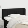 Image de vidaXL Hoofdbord met randen 83x16x78/88 cm stof zwart3118982