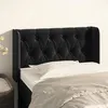 Image de vidaXL Hoofdbord met randen 83x16x78/88 cm fluweel zwart3119136