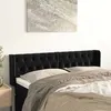 Image de vidaXL Hoofdbord met randen 147x16x78/88 cm fluweel zwart3119154