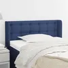 Image de vidaXL Hoofdbord met randen 83x16x78/88 cm stof blauw3119182