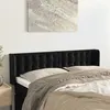 Image de vidaXL Hoofdbord met randen 147x16x78/88 cm fluweel zwart3119252