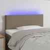 Image de vidaXL Hoofdbord LED 100x5x78/88 cm stof taupe3121326