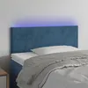 Image de vidaXL Hoofdbord LED 80x5x78/88 cm fluweel donkerblauw3121366