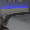 Image de Tête de lit à LED Crème 180x5x78/88 cm Similicuir