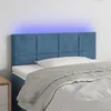 Image de vidaXL Hoofdbord LED 90x5x78/88 cm fluweel donkerblauw3121652