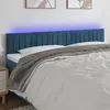Image de vidaXL Hoofdbord LED 200x5x78/88 cm fluweel donkerblauw3121920