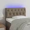 Image de vidaXL Hoofdbord LED 80x7x78/88 cm stof taupe3121926