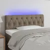 Image de vidaXL Hoofdbord LED 100x7x78/88 cm stof taupe3121942
