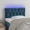 Image de vidaXL Hoofdbord LED 80x7x78/88 cm fluweel donkerblauw3121982