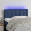 Image de vidaXL Hoofdbord LED 80x5x78/88 cm stof blauw3122026