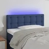 Image de vidaXL Hoofdbord LED 100x5x78/88 cm stof blauw3122042