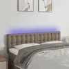 Image de vidaXL Hoofdbord LED 144x5x78/88 cm stof taupe3122048