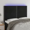 Image de vidaXL Hoofdbord LED 144x5x118/128 cm fluweel zwart3122334