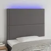 Image de vidaXL Hoofdbord LED 90x5x118/128 cm kunstleer grijs3122366