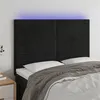 Image de vidaXL Hoofdbord LED 144x5x118/128 cm fluweel zwart3122614