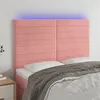 Image de vidaXL Hoofdbord LED 144x5x118/128 cm fluweel zwart3122617