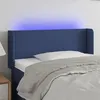 Image de vidaXL Hoofdbord LED 103x16x78/88 cm stof blauw3122952